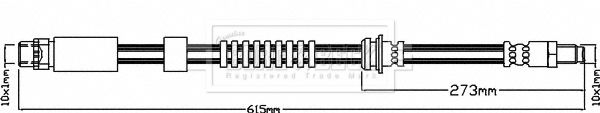 BORG & BECK Pidurivoolik BBH8162